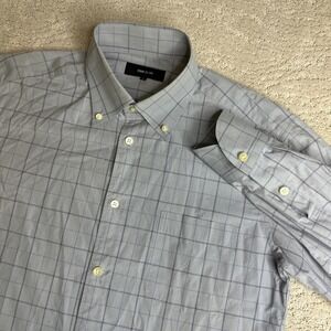 Men's Comme Ca Ism Large Long Sleeve Plaid Button‎ Down Dress Shirt